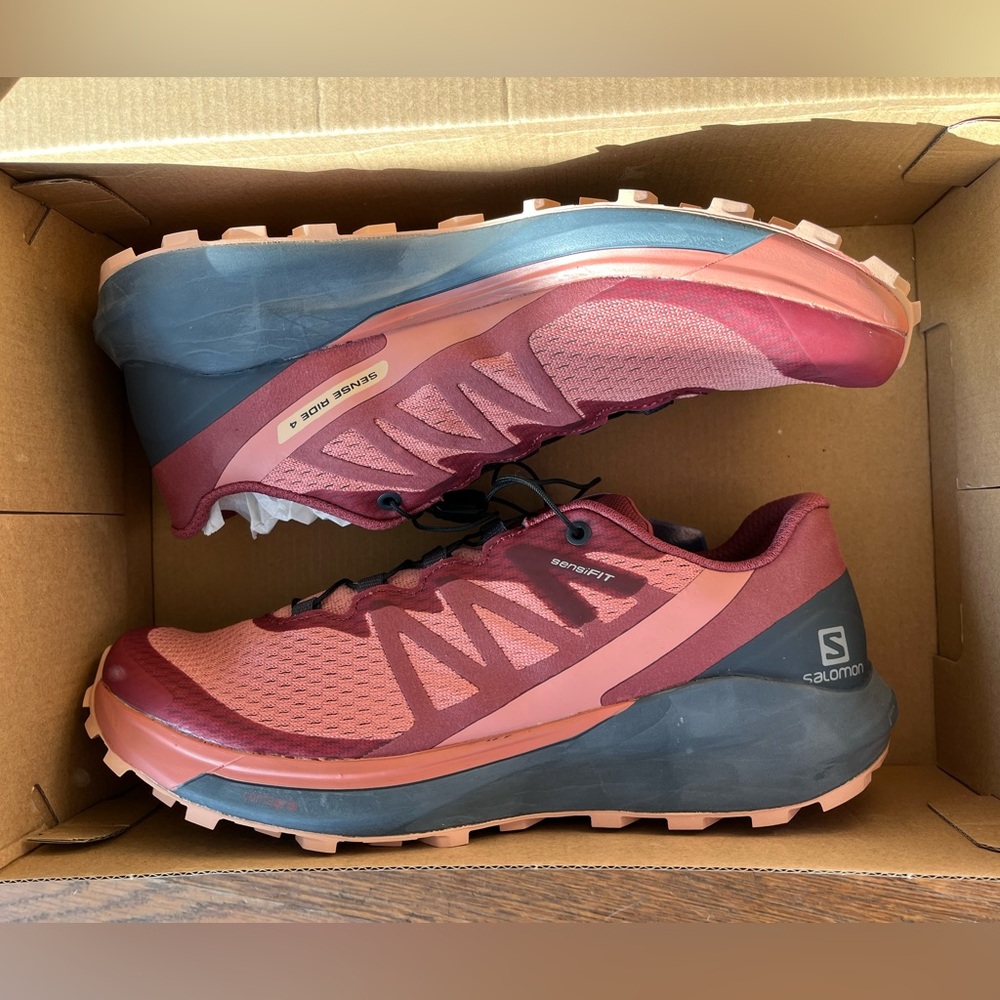 NEW Salomon Women’s Trail Running and hiking Shoes. Sense Ride 4